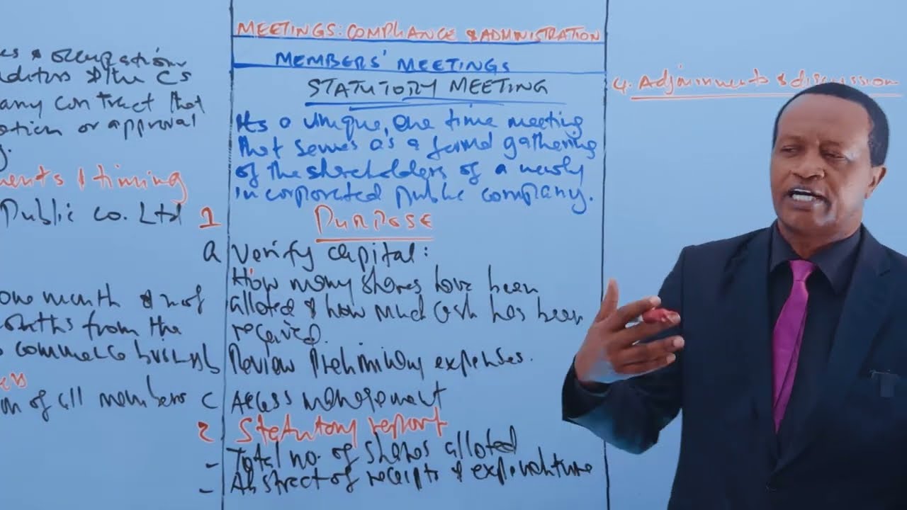 STATUTORY MEETING