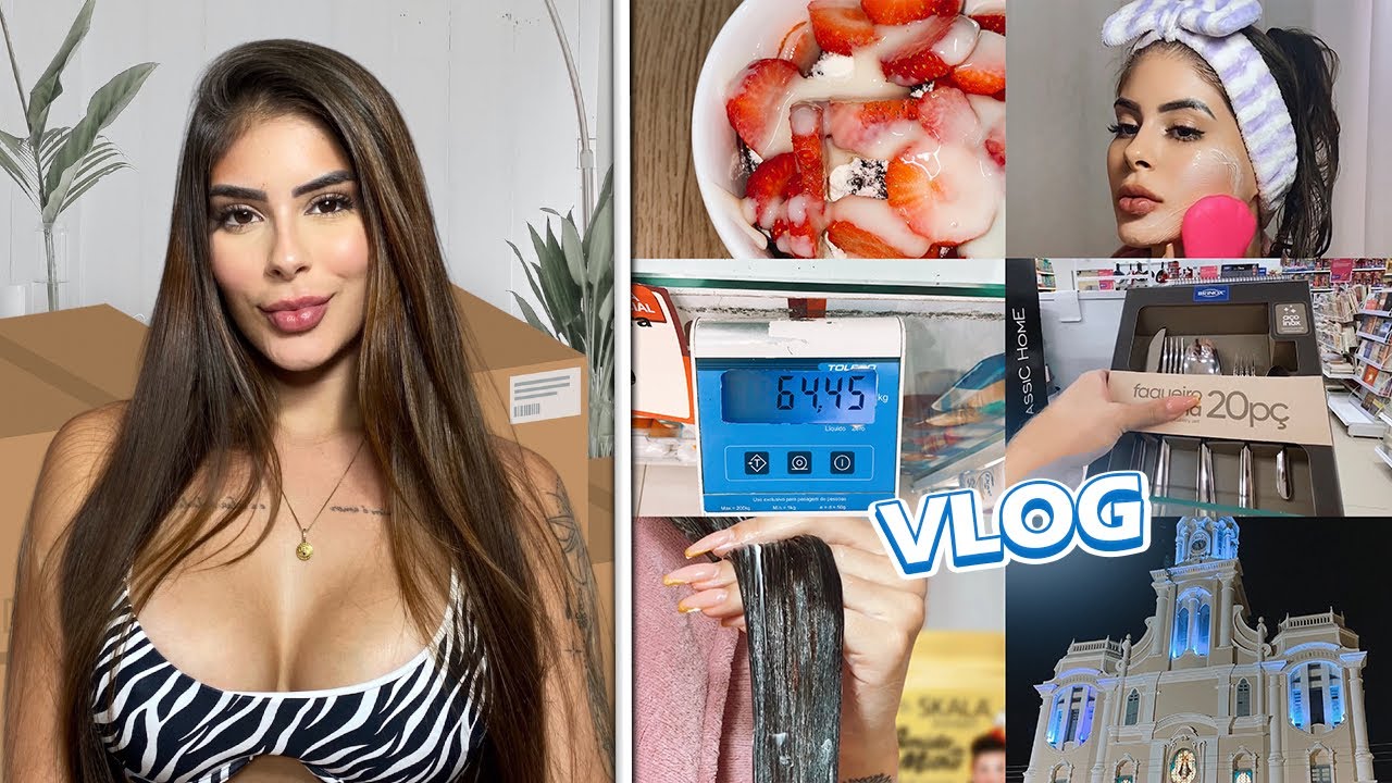 VLOG - vou morar sozinha!! (mostrei todo o meu dia: cuidados com o cabelo, comprinhas no centro +)