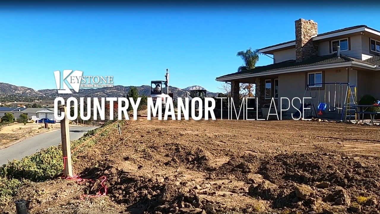 Keystone Country Manor Retaining Wall - Timelapse Installation