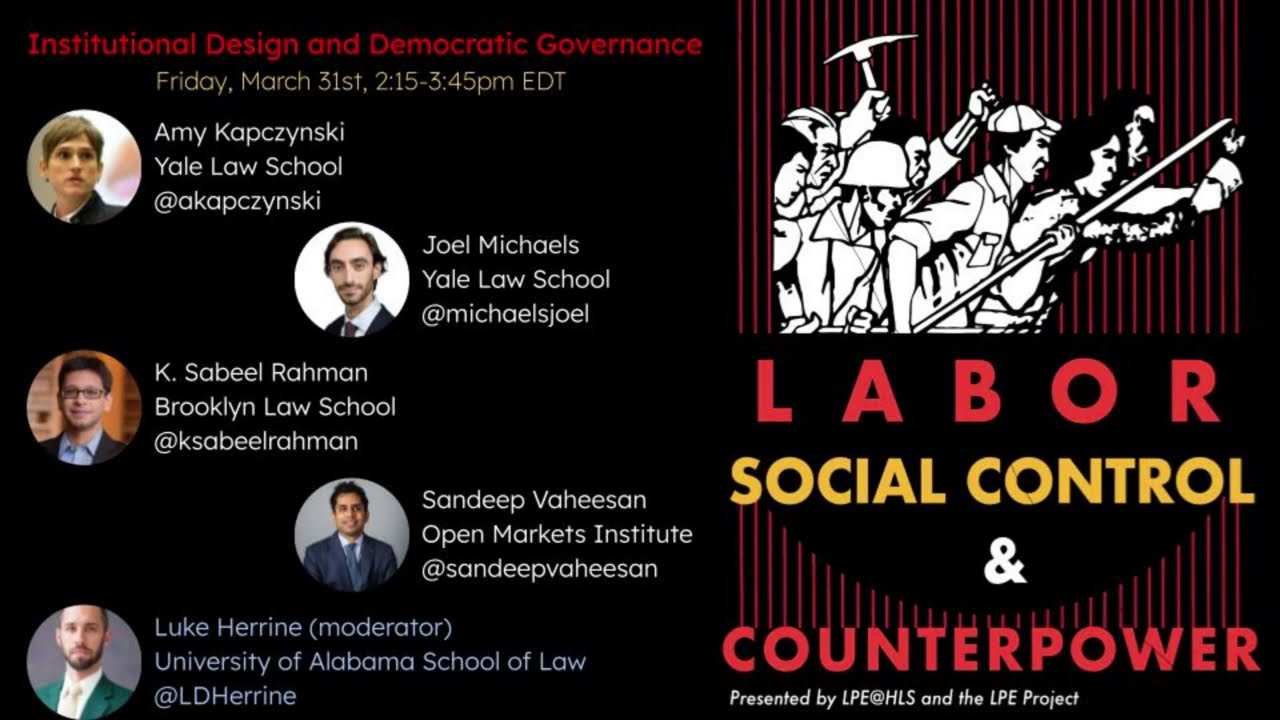 Institutional Design and Democratic Governance