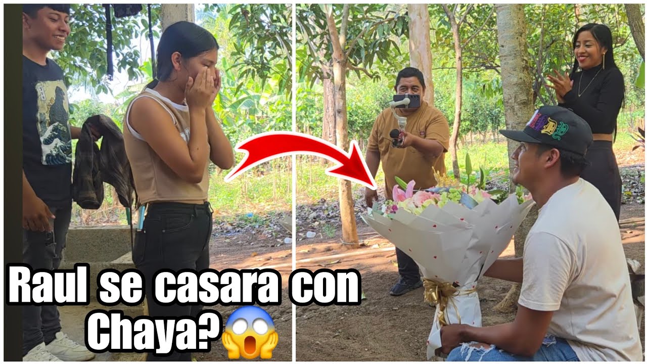 Sorpresota! Raul llego con un gran Ramo de rosas para Chaya Quieres ser mi esposa le dijo😱