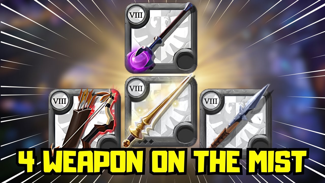 4 Weapon Different in One Video - Albion Online Solo PVP The Mist