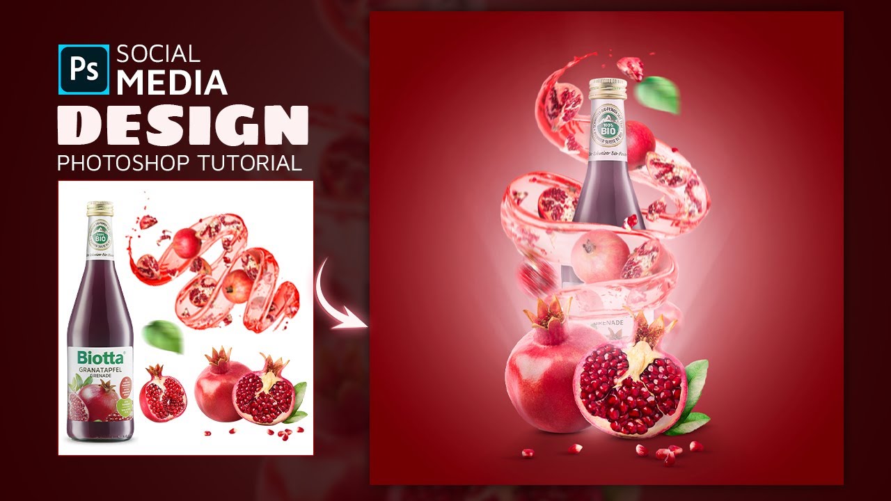 How To Make Advertising Poster Design | Social Media Post | Photoshop Tutorial