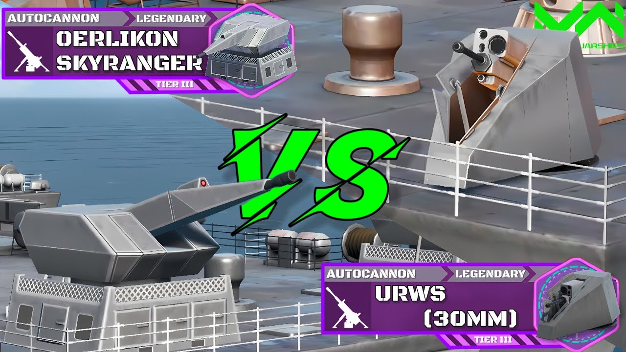 Oerlikon Skyranger Buckshot VS URWS (30mm) | Dual-purpose Autocannon Comparison | Modern Warships
