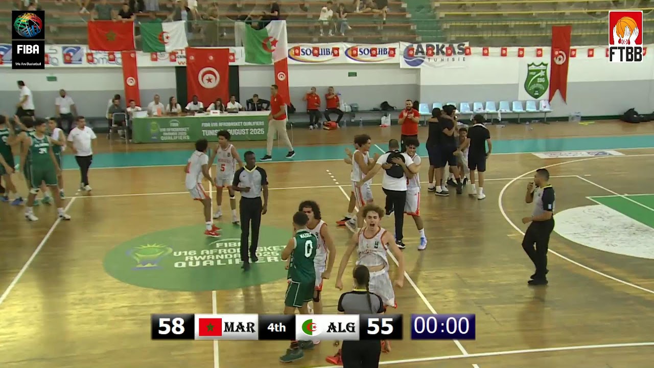 FIBA U16 Afrobasket Qualifers - zone 1  MAROC-ALGERIE