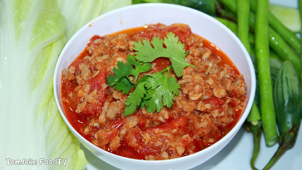 น้ำพริกอ่อง สูตรง่ายๆของนายต้มโจ๊ก Thai Northern Style Chilli Paste