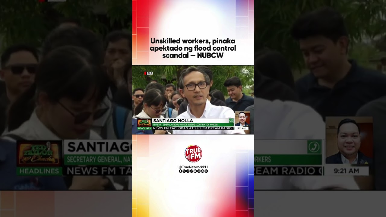 Unskilled workers, pinaka apektado ng flood control scandal — NUBCW | Ted Failon & DJ Chacha