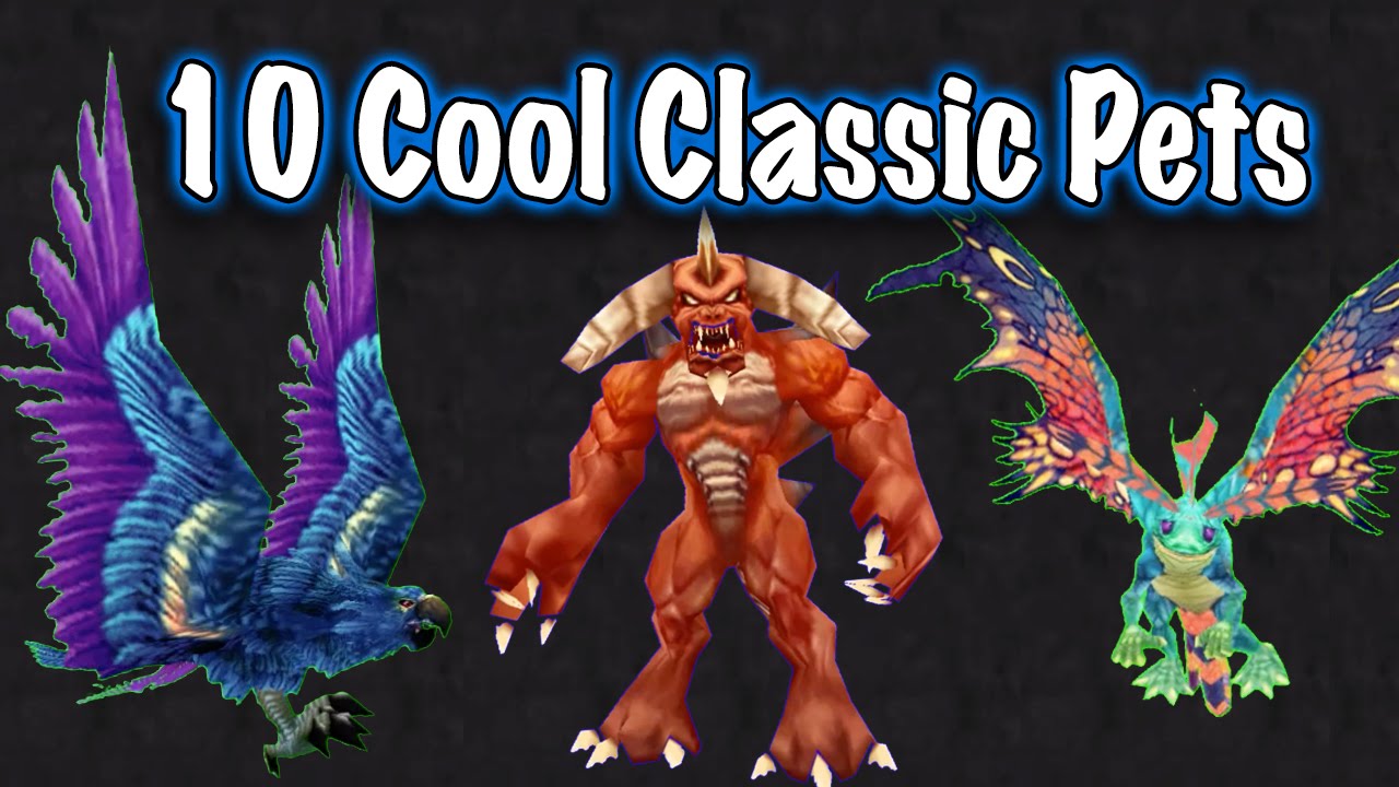Jessiehealz - 10 Awesome Vanilla Pets Display (World of Warcraft)