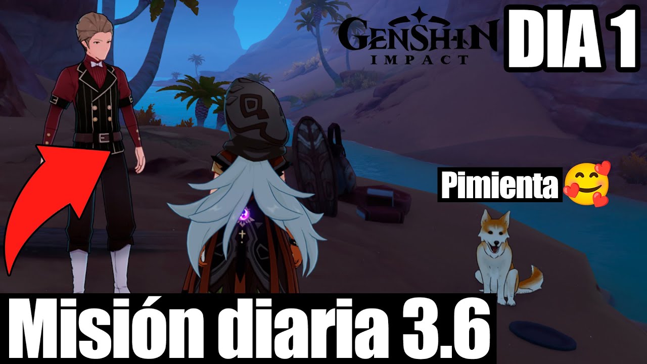 MISION DIARIA con NPC DE FONTAINE || DIA 1 || Genshin Impact 3.6