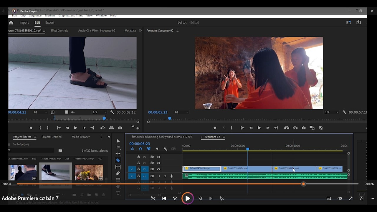 Hướng dẫn Adobe Premiere cơ bản 7