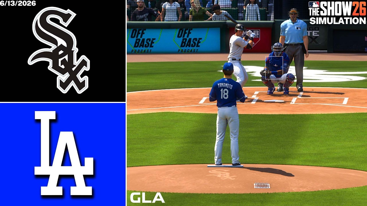 Dodgers vs. White Sox Simulation | 6/13/26 | MLB The Show 26 PS5 Gameplay