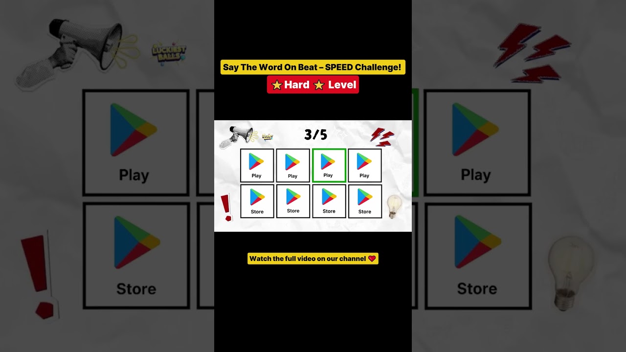 Say The Word On Beat &ndash; HARD SPEED Challenge