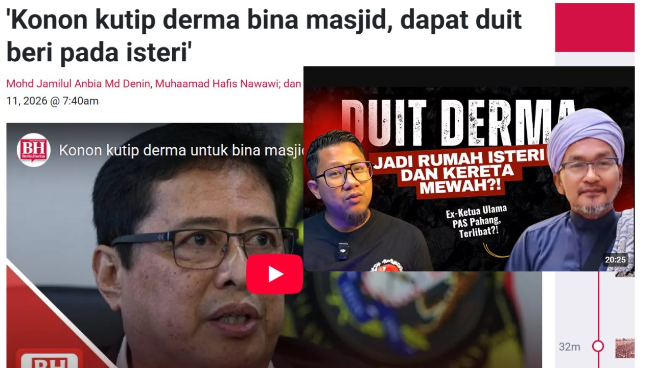 Skandal Derma Masjid: Rumah Isteri Dibina Dari Kutipan? Pendedahan Mengejutkan!