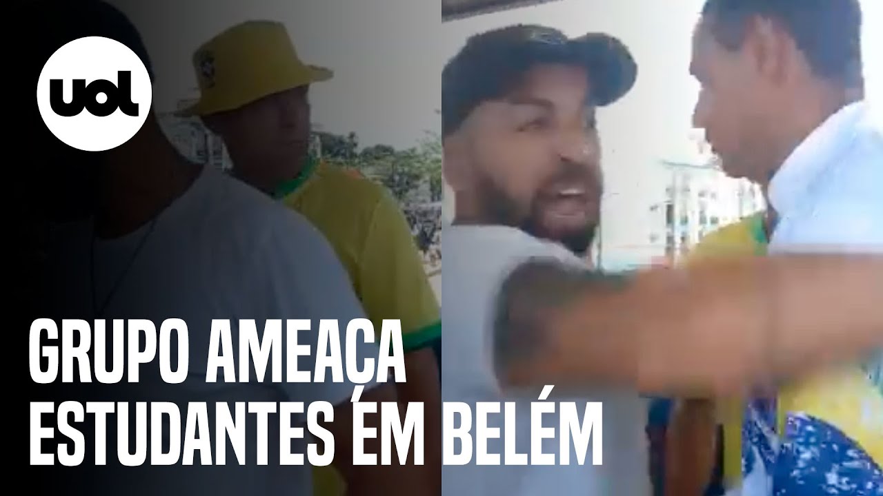 Manifestantes de ato antidemocrático ameaçam estudantes em Belém, no Pará