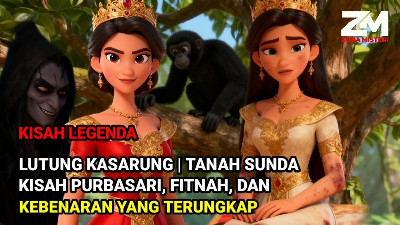 KISAH LEGENDA‼️ LUTUNG KASARUNG DARI TANAH SUNDA | KISAH PURBASARI DAN PANGERAN KAYANGAN