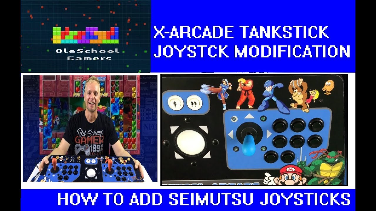 X-Arcade Tankstick mod - How to install Seimitsu Sanwa style joysticks