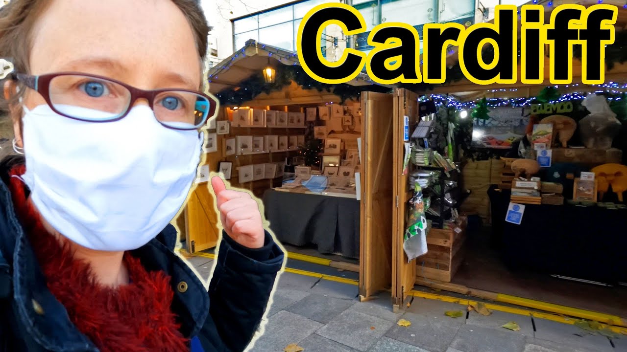 CARDIFF: CHRISTMAS Market 2020 & OUTDOOR SPACES in the CITY CENTRE - DAILY VLOGS, WALES UK
