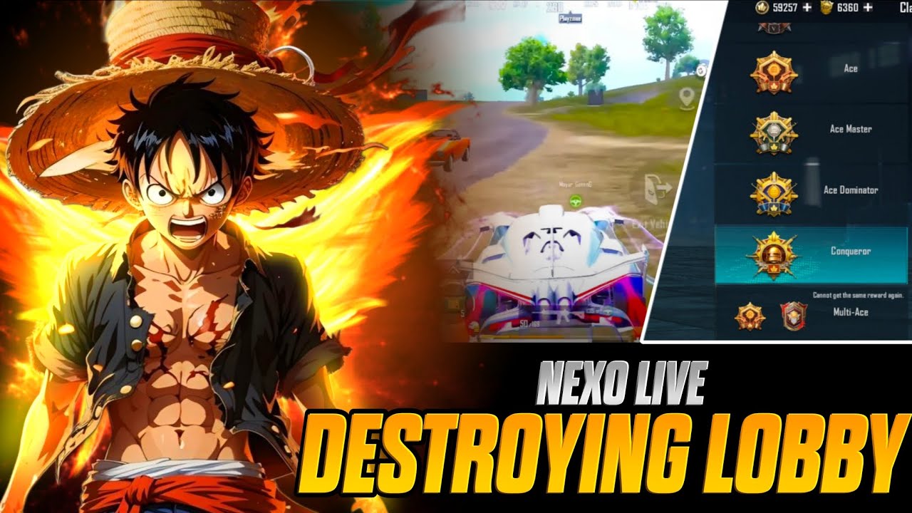 NEXO LIVE DESTRYING LOBBY#bgmilive #bgmicustomroom #verticallive