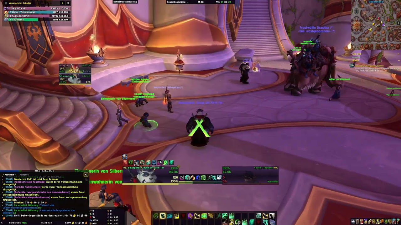 Weeklies machen und Mönch leveln