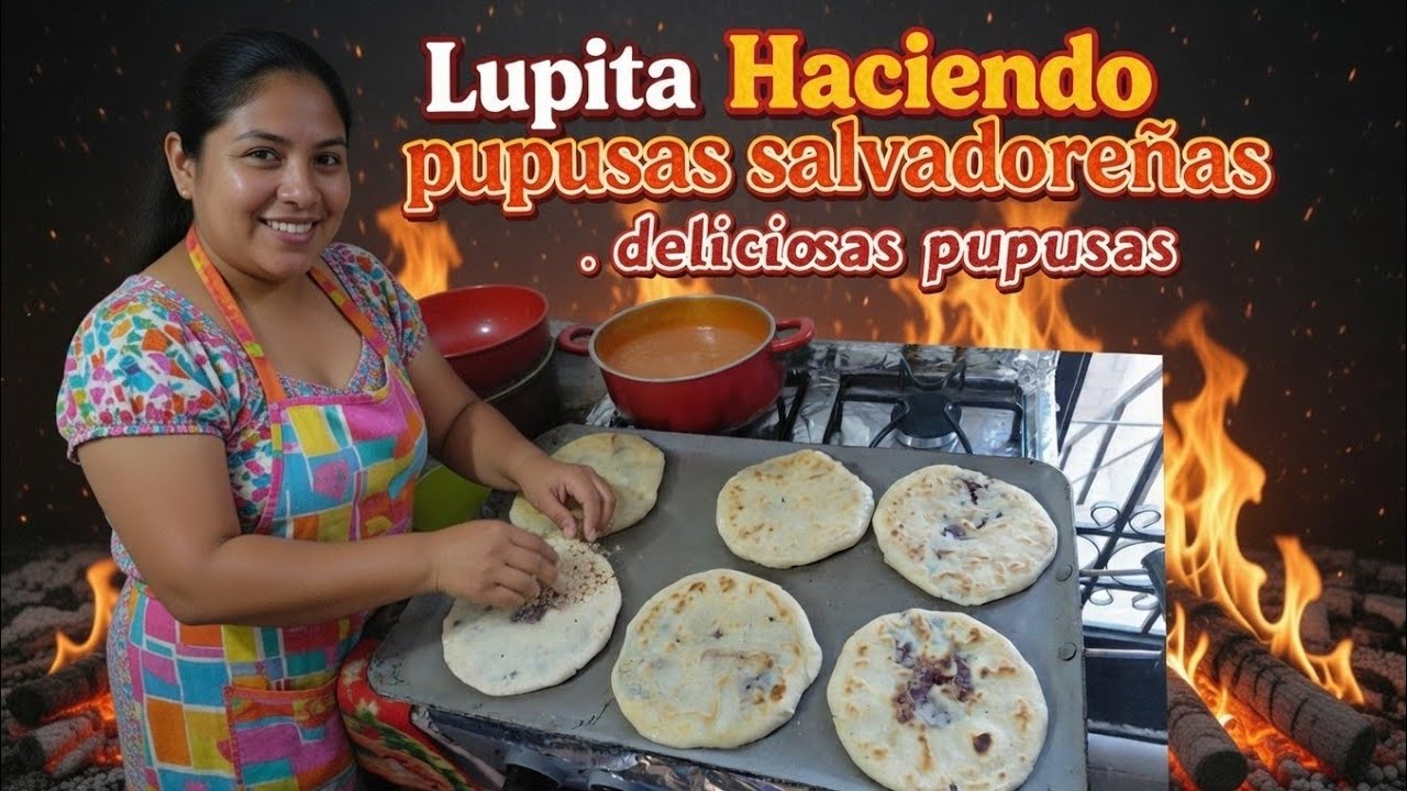 Lupita Haciendo Pupusas Salvadoreñas 