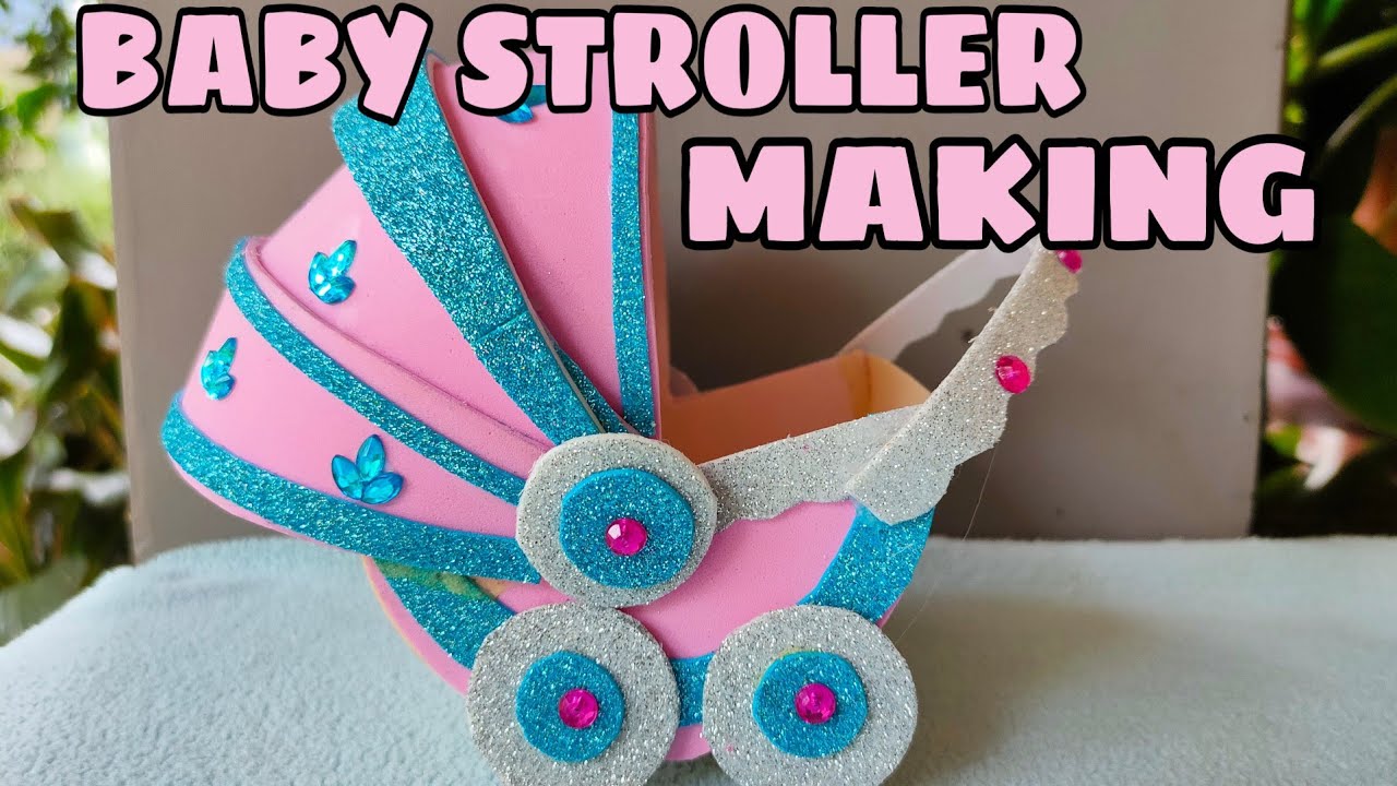 How to make baby stroller| baby shower gift idea| paper craft ideas