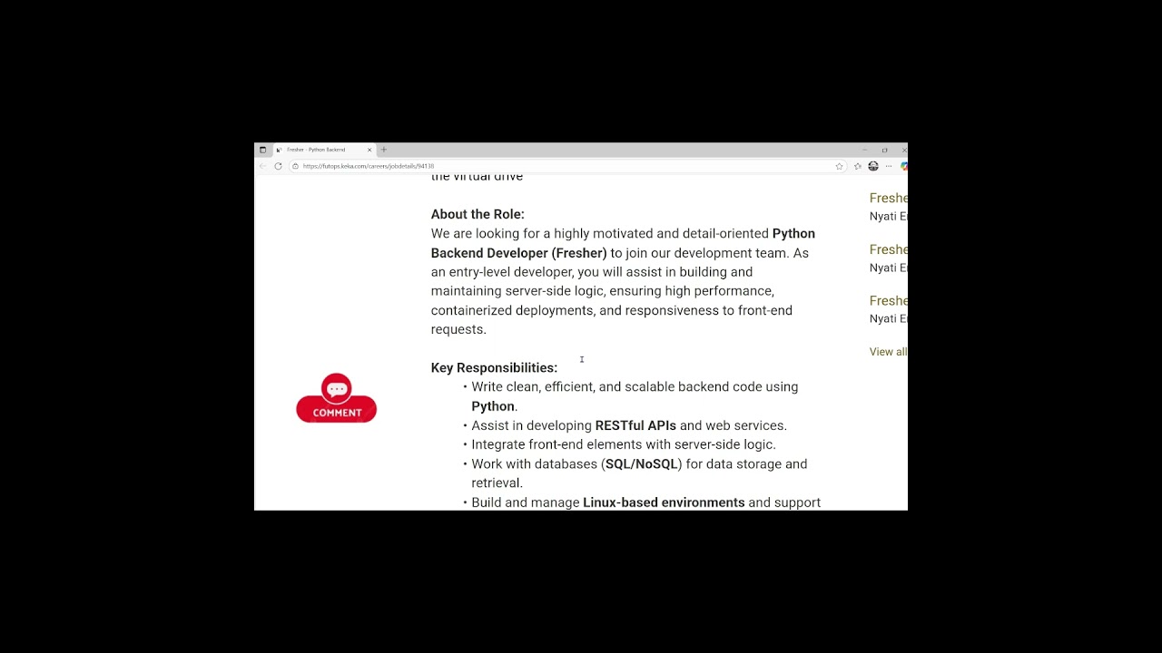 Futops Technologies is Hiring for Python Backend Developer (Fresher )  #softwaredeveloper