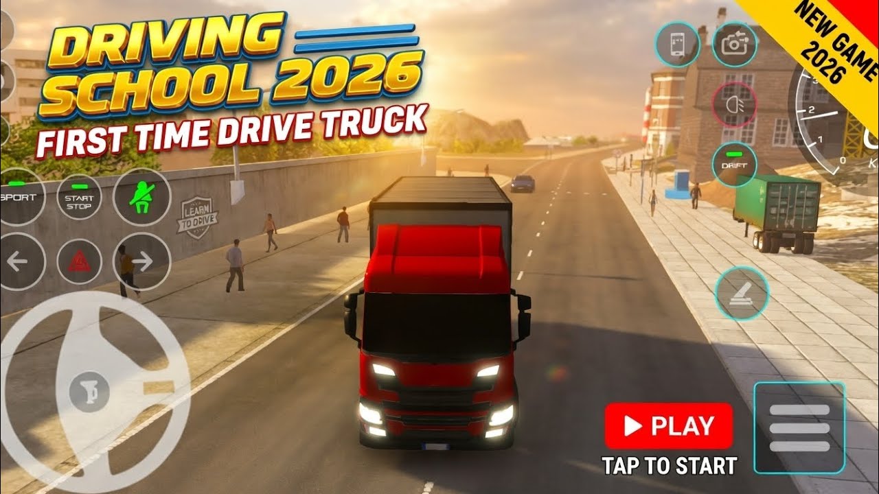 Driving School 2026 🚚 First Time Driving a Truck! Can I Handle It? 😱