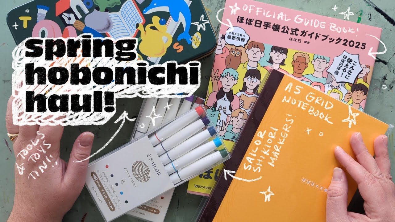Spring Hobonichi Haul | Tools & Toys Tin, 2025 Official Guidebook, and more!