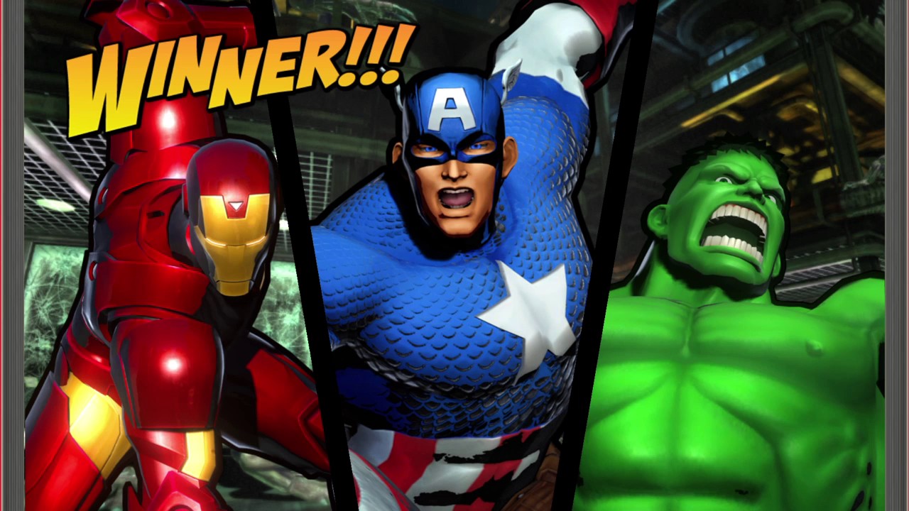 ULTIMATE MARVEL VS. CAPCOM 3 My Favorite Heroes Captain America,Ironman,Hulk Gameplay