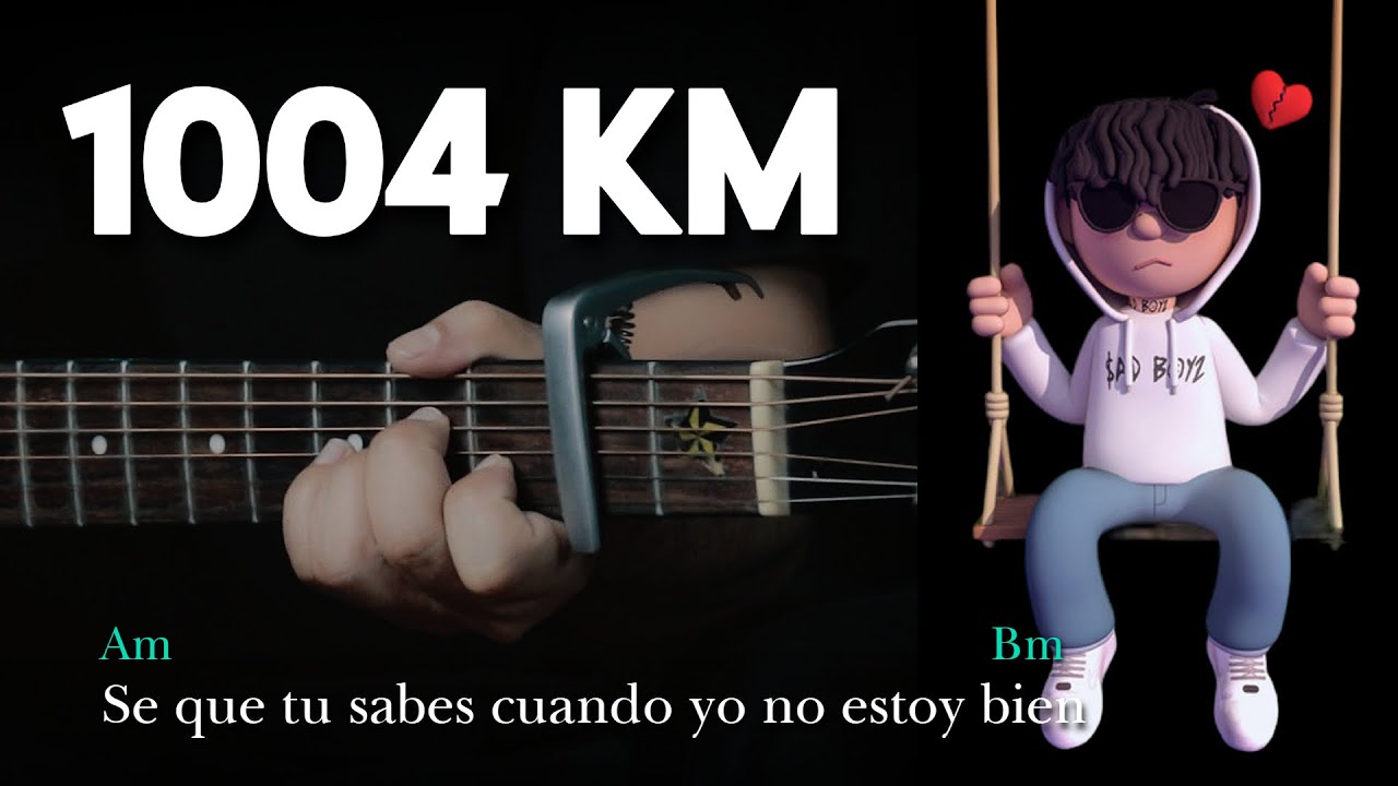 Junior H - 1004 KM | Tutorial GUITARRA Ac&uacute;stica | Letra y Acordes | GuitarEP