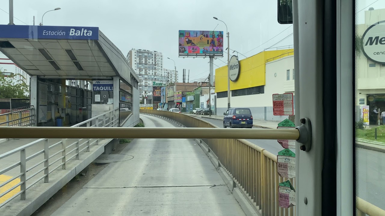 🇵🇪Metropolitano [C] Matellini ▶︎ Pza. Castilla, recorrido completo en Lima