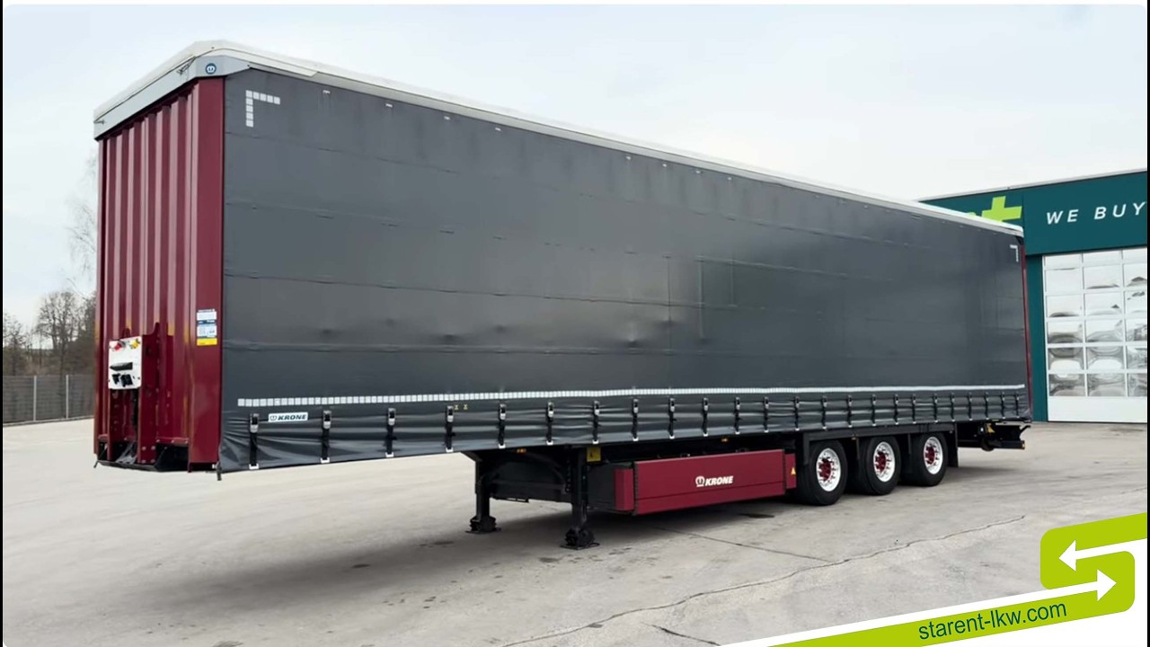 Krone Megatrailer Palka Rungentaschen Liftachse Alu-Felgen Safe Curtain TR26092 www.starent-lkw.com