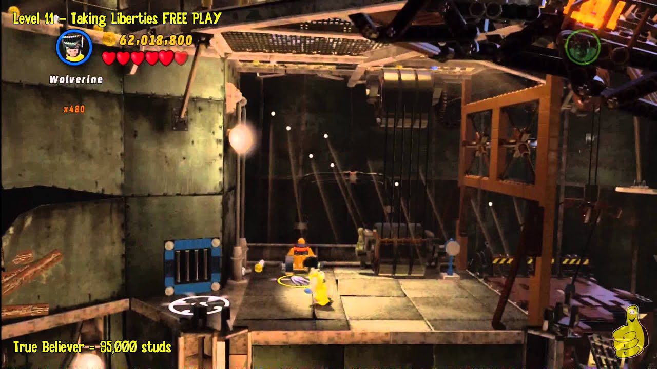 Lego Marvel Super Heroes: Level 11 Taking Liberties - FREE PLAY (Minikits and Stan In Peril) - HTG