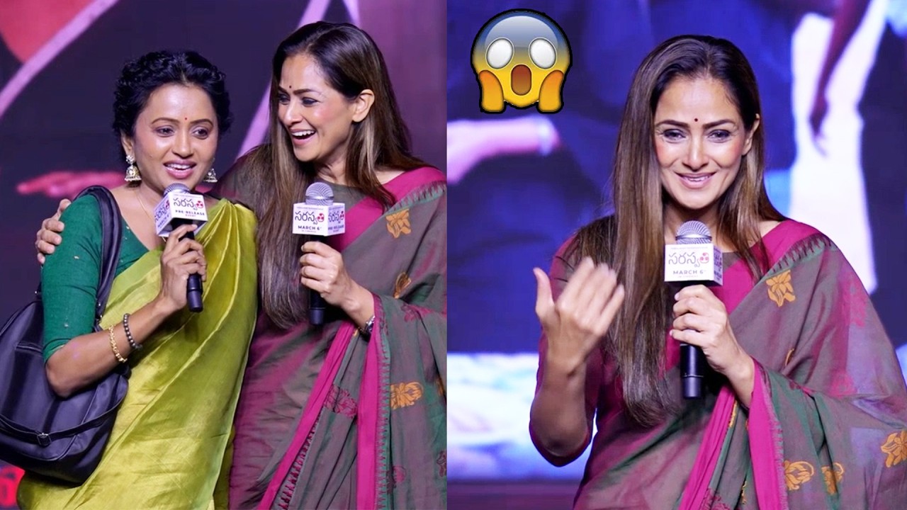 Actress Simran  Hilarious Speech at Saraswathi Movie Pre-Release Event | | Varalaxmi | Radhika