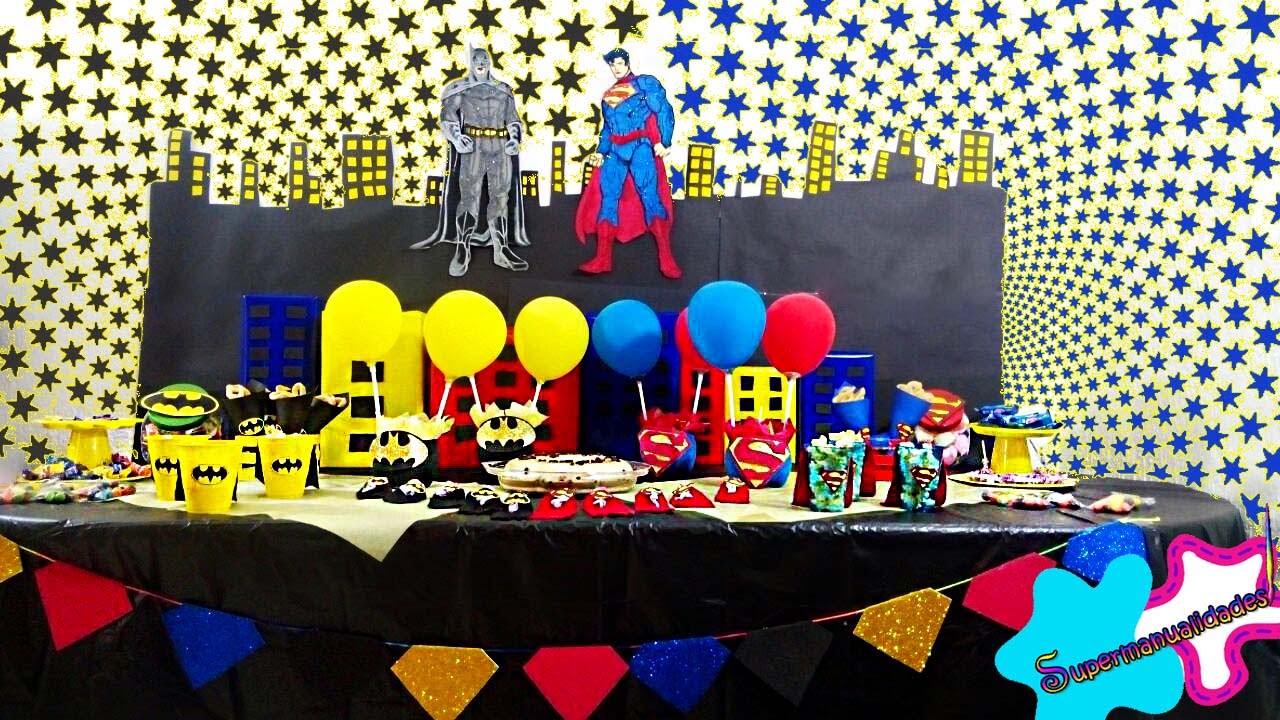 7 ideas de BATMAN vs SUPERMAN para fiesta/candybar 🎈SUPERMANUALIDADES🎈