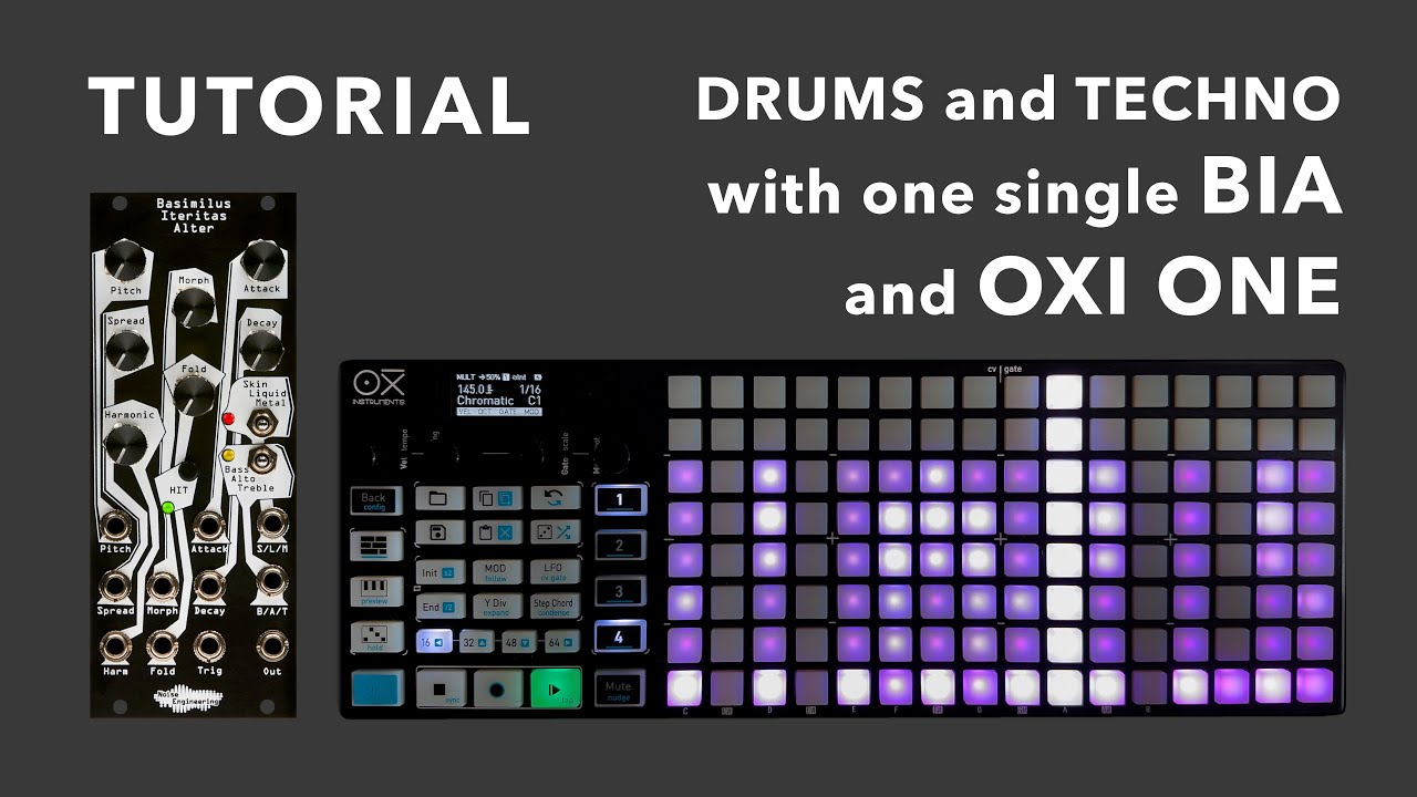 Drums/Techno Tutorial: BASIMILUS & OXI ONE
