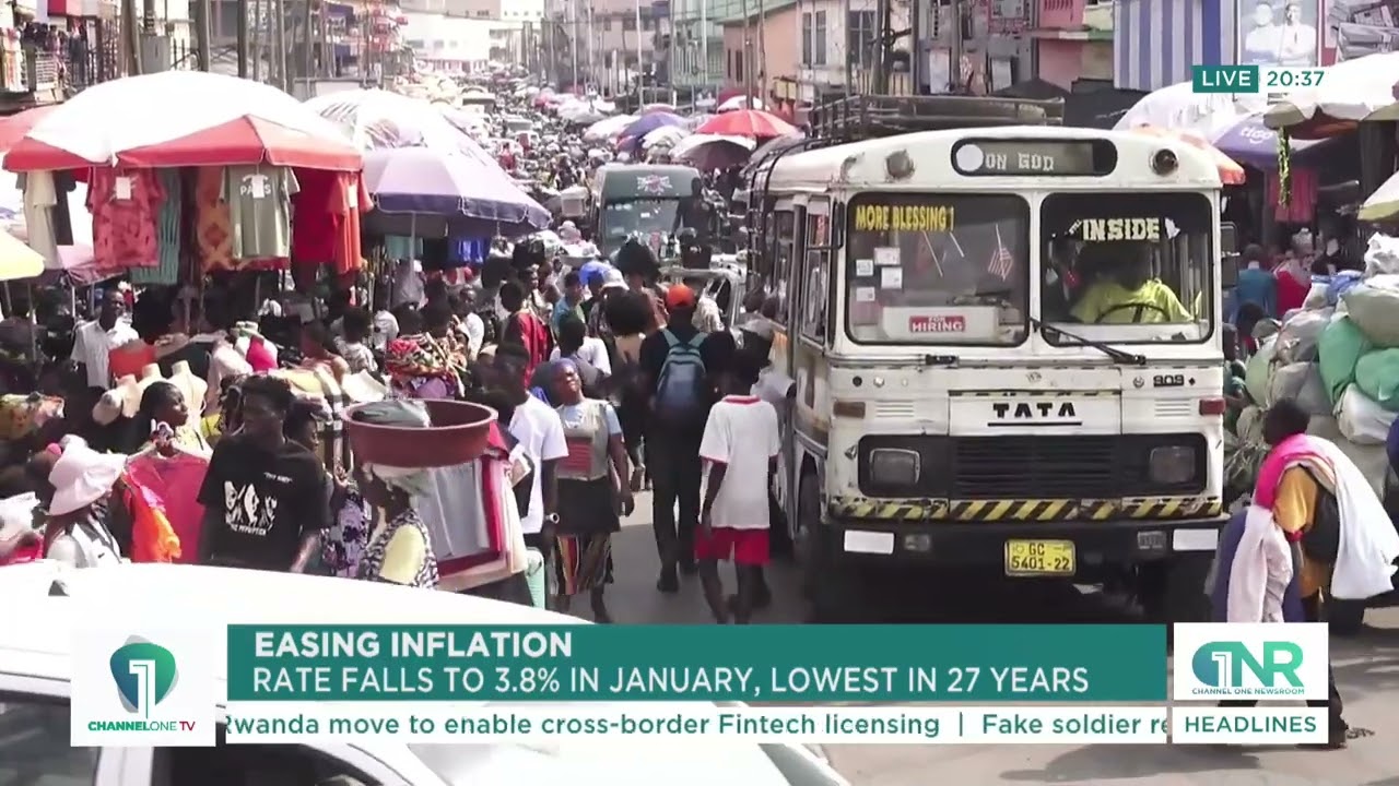 3.8% Inflation in January | Ghana Records Lowest Rate in 27 Years