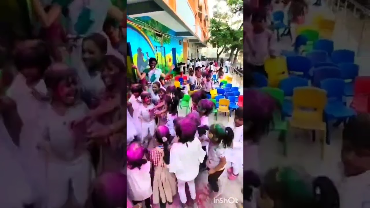 Holi celebration @ school 🏫