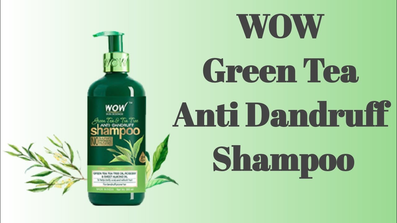 WOW Green Tea and Tea Tree Anti Dandruff Shampoo | Best Shampoo For Anti Dandruff | Hair Care