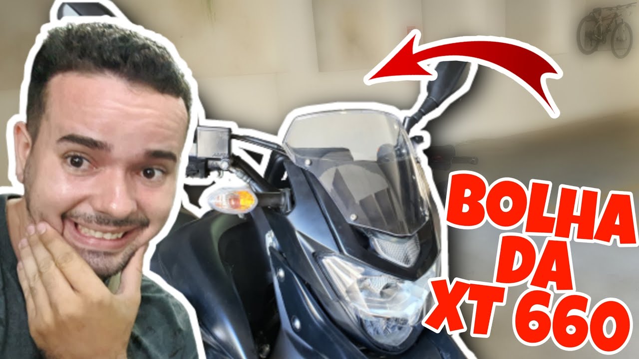 Coloquei a BOLHA DA XT 660 na Lander OLHA COMO FICOU