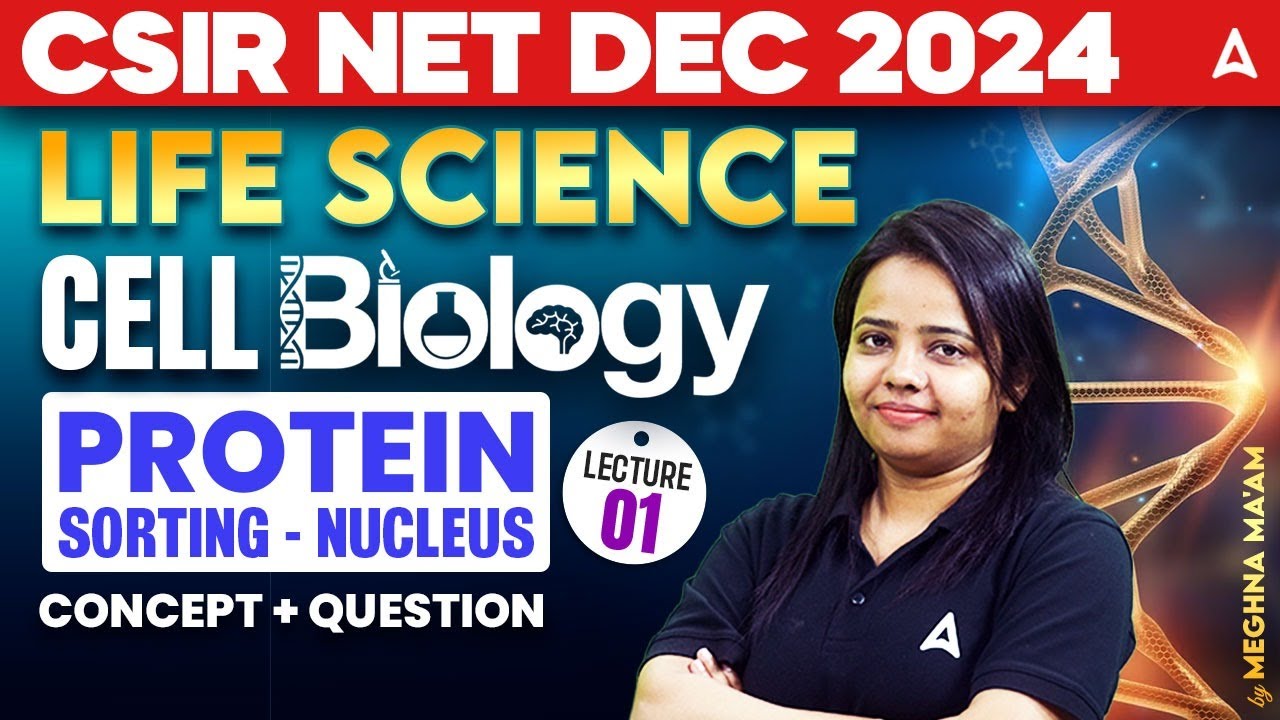 CSIR NET Dec 2024 | Life Science | Cell Biology | Protein Sorting - Nucleus L01  Concept + Question