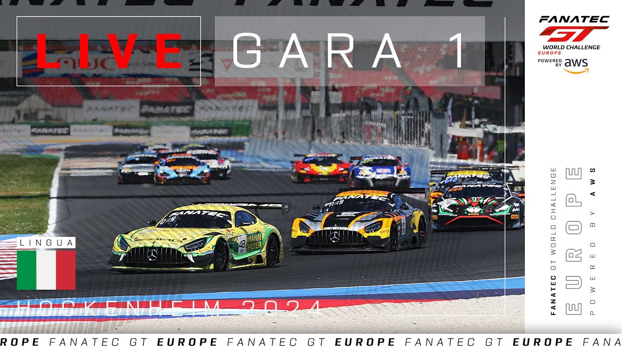 LIVE I Gara 1 I Hockenheim I Fanatec GT Europe  2024 (Italian)