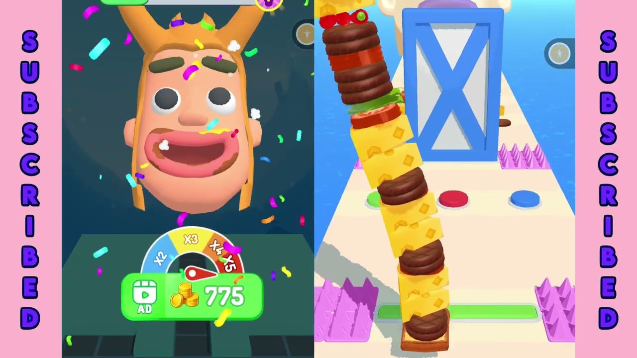 Burger Master Vs Stacky Ice Cream Run - Satisfying Gameplay Walkthrough - All Level Max Tiktok
