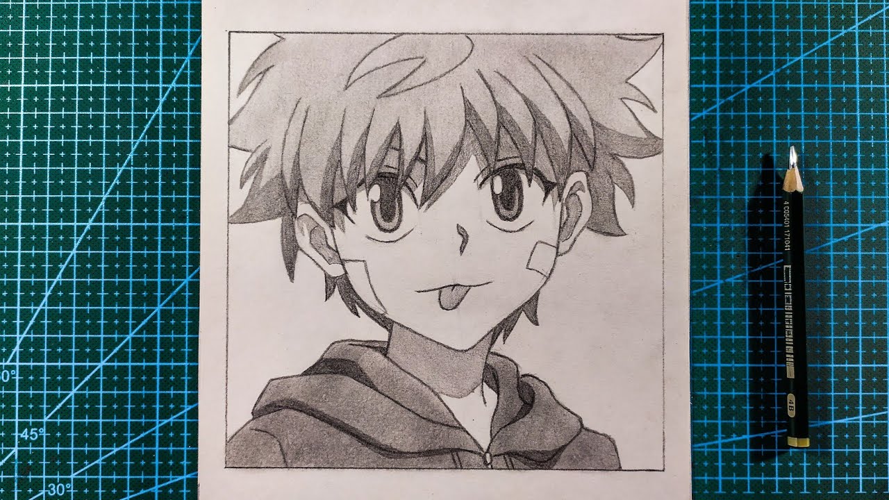 Killua Zoldyck - Hunter x Hunter | Cara Mengggambar Anime Untuk Pemula Step by Step
