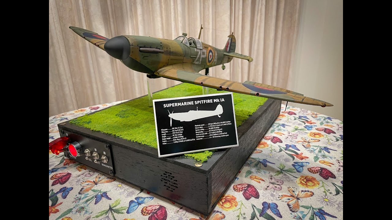 First start up of the Hachette Spitfire Mk 1a with modified base