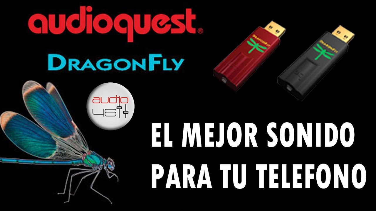 Mejora el sonido de tu teléfono. DRAGONFLY BLACK y RED