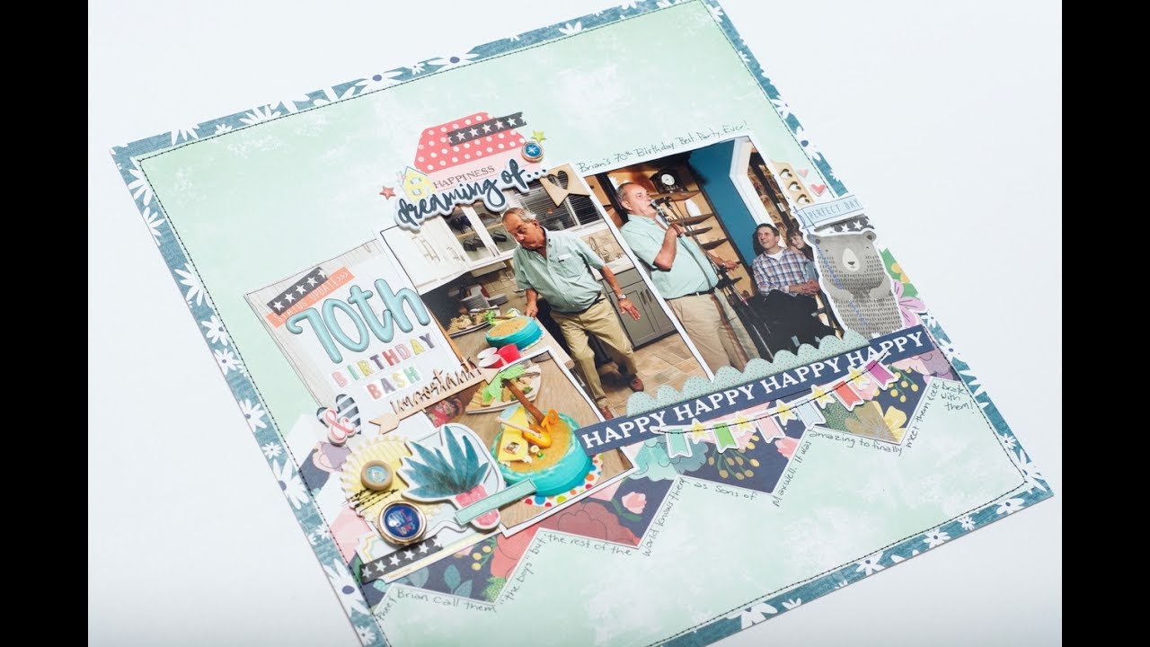 Scrapbooking Process: 70th Birthday Bash