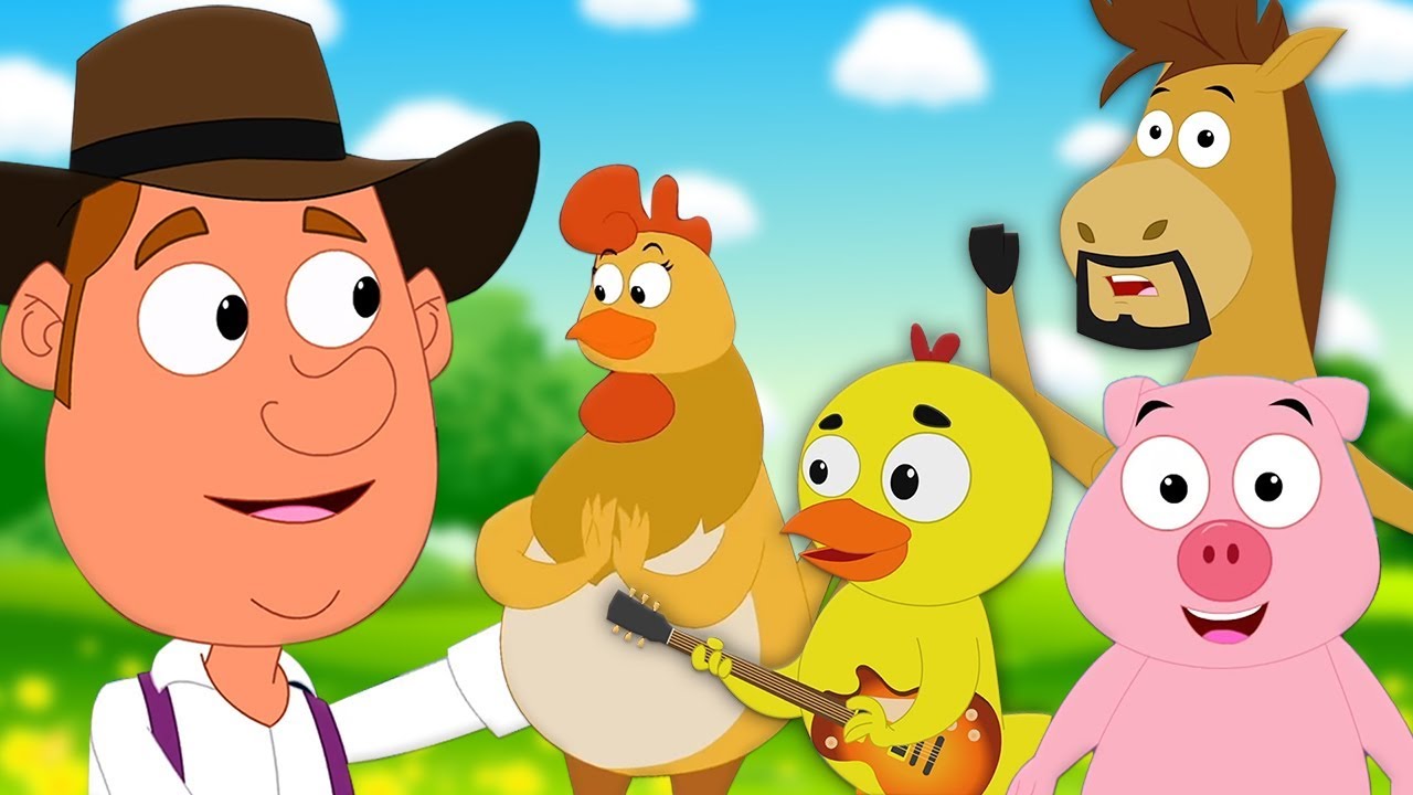 gamle macdonald hadde en gård | Barnesanger på Norsk | Old Macdonald Rhymes | Kids Tv Norsk