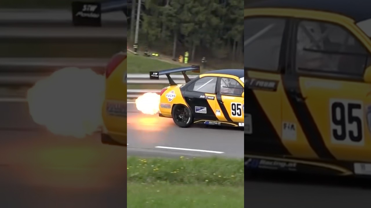 Ford Mondeo on fire 🔥 #hillclimb #motorsport #racing #hillclimbfans #YouTubeCreatorCommunity
