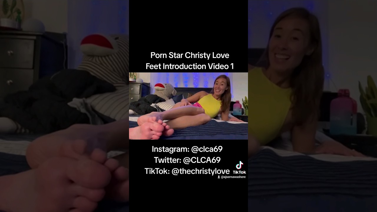Porn Star Christy Love Super A.J.S. Feet Introduction Video 1